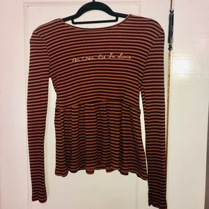 French Embroidered Peplum Top